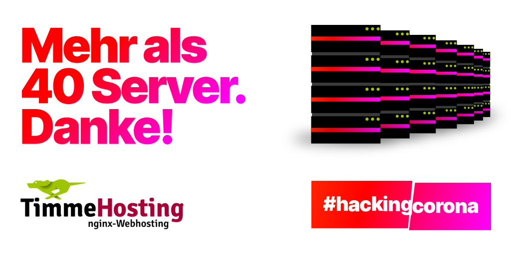 Timme-Hosting rechnet für #HackingCorona